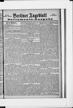 Berliner Tageblatt und Handels-Zeitung on Apr 20, 1899