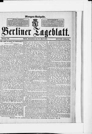 Berliner Tageblatt und Handels-Zeitung vom 29.04.1899
