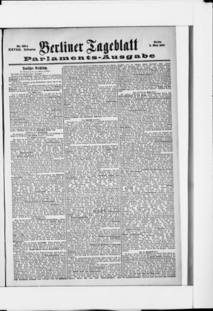 Berliner Tageblatt und Handels-Zeitung on May 5, 1899