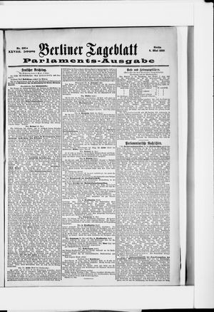 Berliner Tageblatt und Handels-Zeitung on May 6, 1899