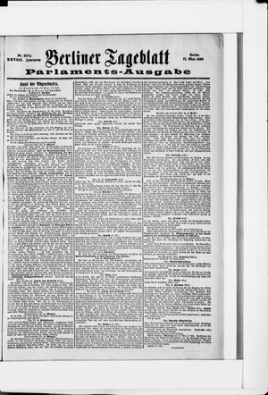 Berliner Tageblatt und Handels-Zeitung vom 11.05.1899