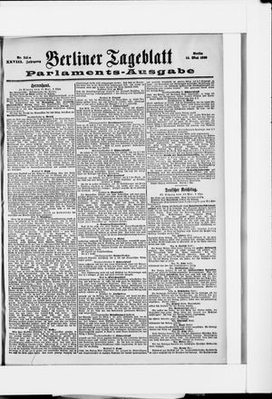 Berliner Tageblatt und Handels-Zeitung on May 14, 1899