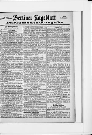 Berliner Tageblatt und Handels-Zeitung vom 18.05.1899