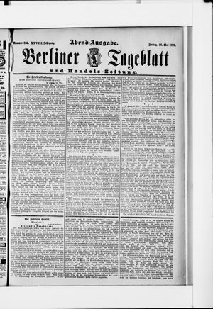 Berliner Tageblatt und Handels-Zeitung vom 26.05.1899