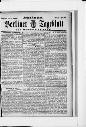 Berliner Tageblatt und Handels-Zeitung vom 07.06.1899