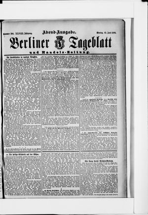Berliner Tageblatt und Handels-Zeitung on Jun 12, 1899