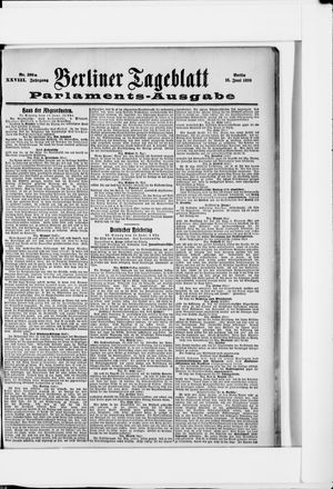 Berliner Tageblatt und Handels-Zeitung vom 16.06.1899