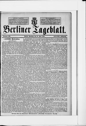 Berliner Tageblatt und Handels-Zeitung vom 18.06.1899