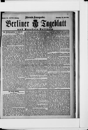 Berliner Tageblatt und Handels-Zeitung vom 22.06.1899