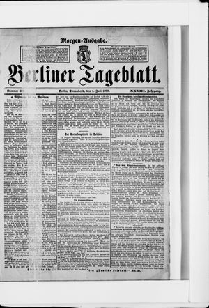 Berliner Tageblatt und Handels-Zeitung vom 01.07.1899