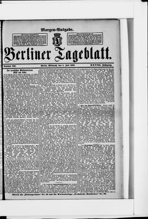 Berliner Tageblatt und Handels-Zeitung on Jul 5, 1899
