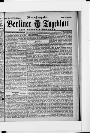 Berliner Tageblatt und Handels-Zeitung on Jul 7, 1899
