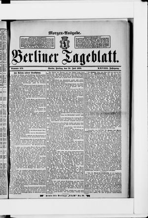 Berliner Tageblatt und Handels-Zeitung vom 28.07.1899