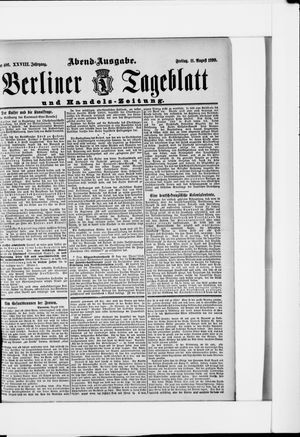 Berliner Tageblatt und Handels-Zeitung vom 11.08.1899