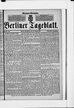 Berliner Tageblatt und Handels-Zeitung vom 26.08.1899