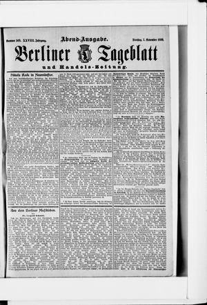 Berliner Tageblatt und Handels-Zeitung vom 07.11.1899
