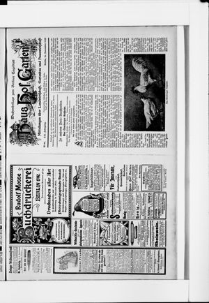 Berliner Tageblatt und Handels-Zeitung vom 16.11.1899