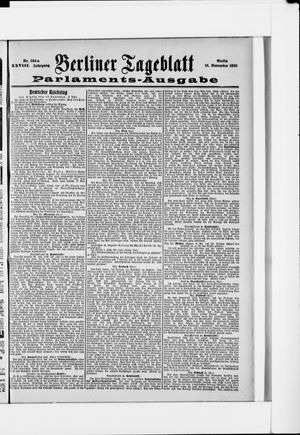 Berliner Tageblatt und Handels-Zeitung vom 16.11.1899