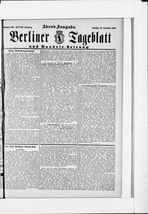 Berliner Tageblatt und Handels-Zeitung vom 28.11.1899