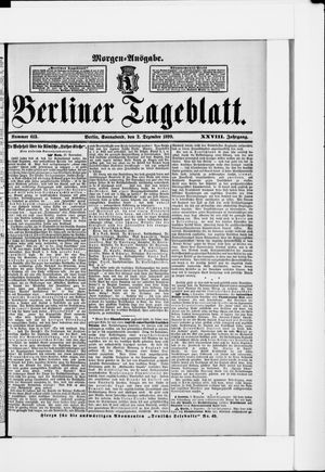 Berliner Tageblatt und Handels-Zeitung vom 02.12.1899