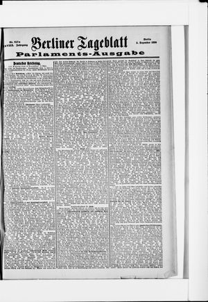 Berliner Tageblatt und Handels-Zeitung vom 05.12.1899