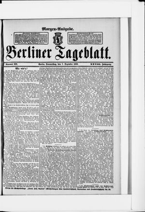 Berliner Tageblatt und Handels-Zeitung vom 06.12.1899