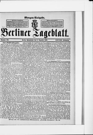 Berliner Tageblatt und Handels-Zeitung vom 09.12.1899