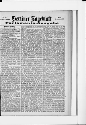 Berliner Tageblatt und Handels-Zeitung vom 13.12.1899