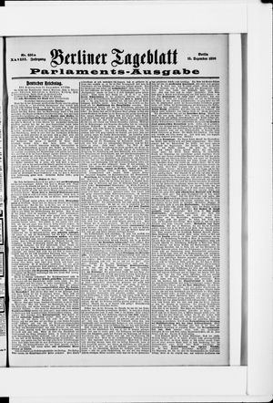 Berliner Tageblatt und Handels-Zeitung vom 15.12.1899