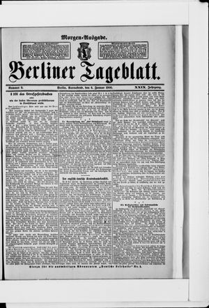 Berliner Tageblatt und Handels-Zeitung vom 06.01.1900