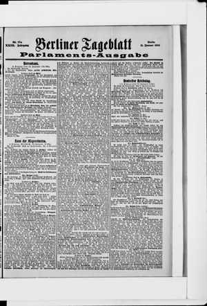 Berliner Tageblatt und Handels-Zeitung vom 11.01.1900