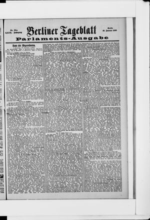 Berliner Tageblatt und Handels-Zeitung vom 18.01.1900