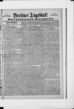 Berliner Tageblatt und Handels-Zeitung on Jan 18, 1900