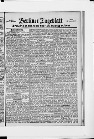 Berliner Tageblatt und Handels-Zeitung on Jan 21, 1900