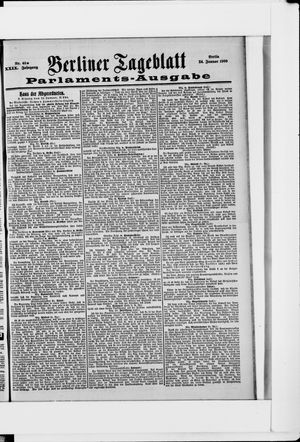 Berliner Tageblatt und Handels-Zeitung vom 24.01.1900