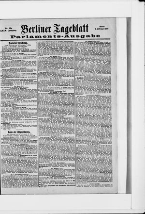 Berliner Tageblatt und Handels-Zeitung vom 02.02.1900