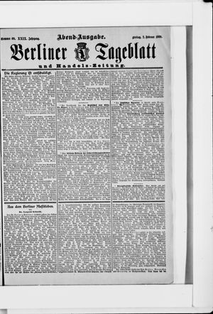 Berliner Tageblatt und Handels-Zeitung on Feb 2, 1900