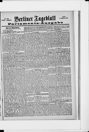 Berliner Tageblatt und Handels-Zeitung vom 08.02.1900