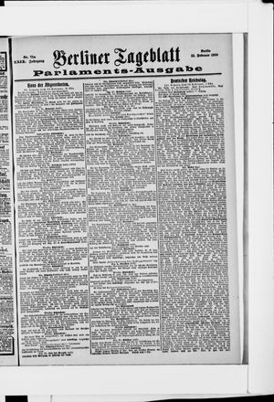 Berliner Tageblatt und Handels-Zeitung on Feb 11, 1900