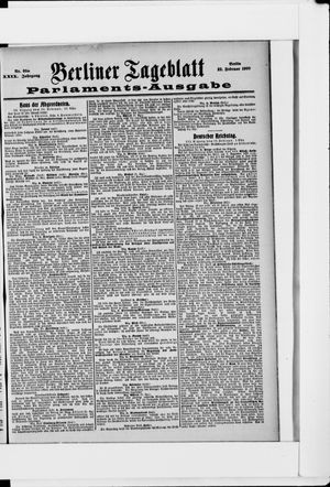 Berliner Tageblatt und Handels-Zeitung on Feb 22, 1900