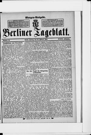 Berliner Tageblatt und Handels-Zeitung on Feb 23, 1900