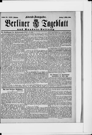 Berliner Tageblatt und Handels-Zeitung on Mar 2, 1900