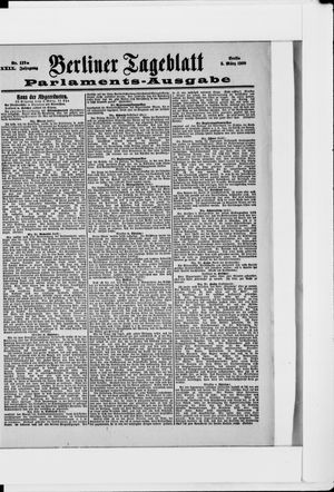 Berliner Tageblatt und Handels-Zeitung vom 03.03.1900