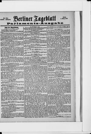 Berliner Tageblatt und Handels-Zeitung on Mar 4, 1900