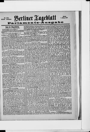 Berliner Tageblatt und Handels-Zeitung vom 07.03.1900