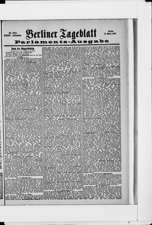 Berliner Tageblatt und Handels-Zeitung on Mar 8, 1900