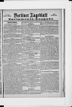 Berliner Tageblatt und Handels-Zeitung vom 20.03.1900