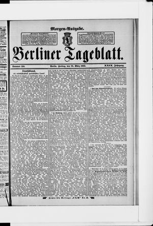 Berliner Tageblatt und Handels-Zeitung vom 23.03.1900