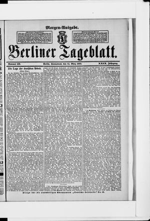 Berliner Tageblatt und Handels-Zeitung on Mar 24, 1900