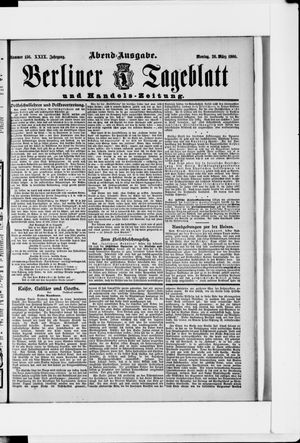 Berliner Tageblatt und Handels-Zeitung vom 26.03.1900